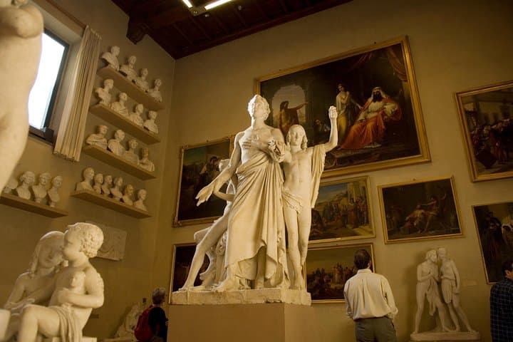 Sculpture inside the Accademia Gallery