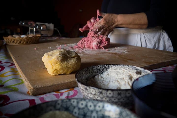 Homemade fresh pasta cooking class