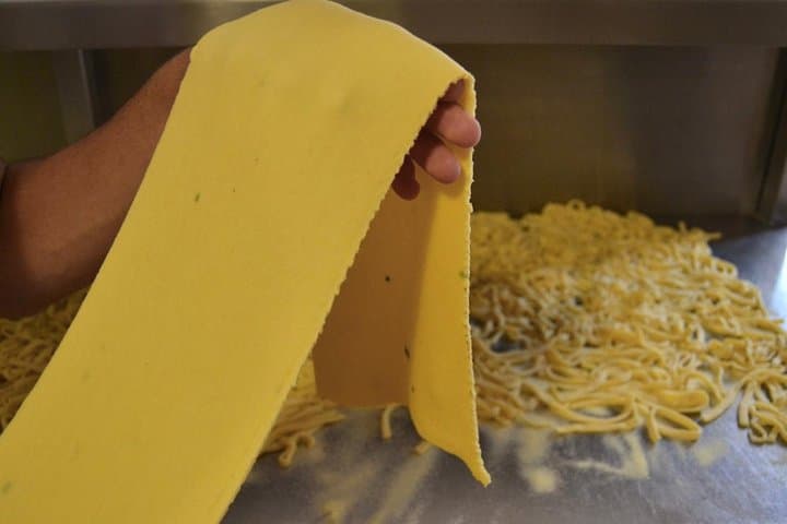 learning how to make handmade pasta