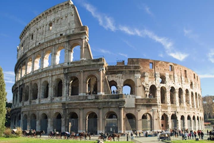 Outdoor view of colosseum