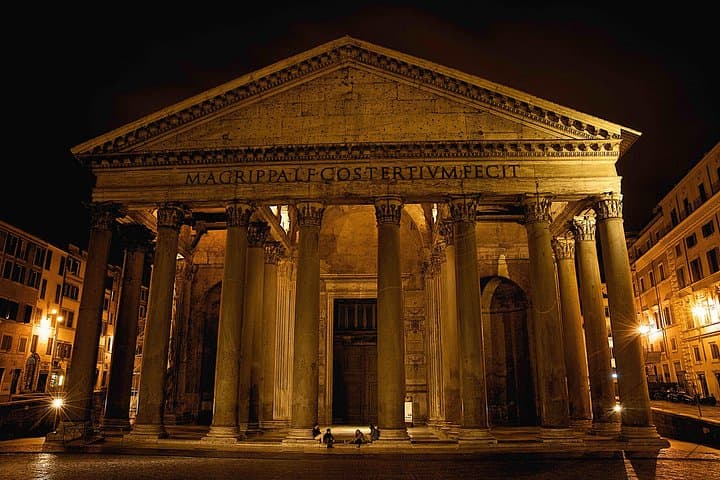 The Pantheon at night