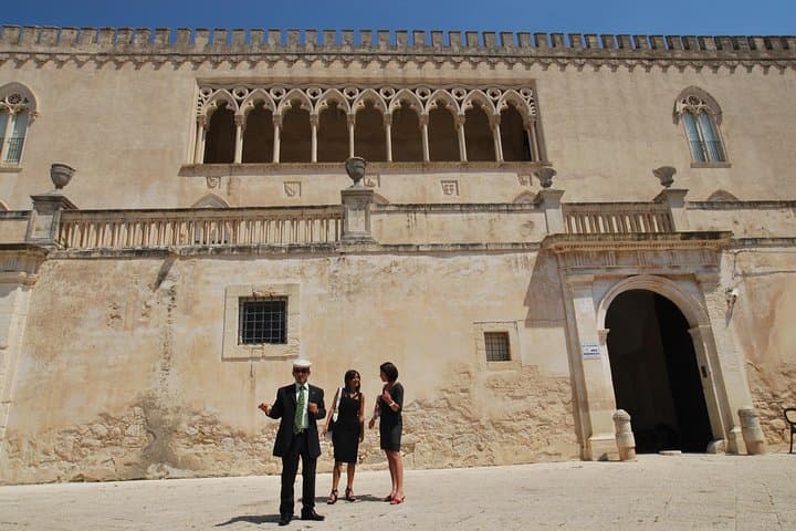 Montalbano fans with Luciano in Donnafugata castle