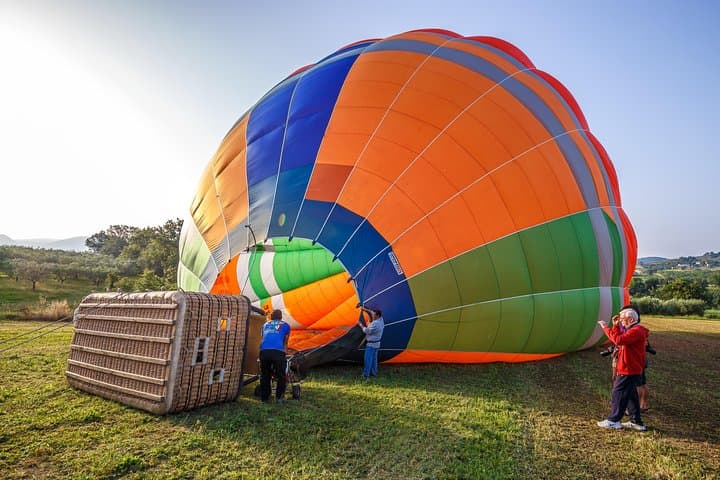 Inflating the balloon