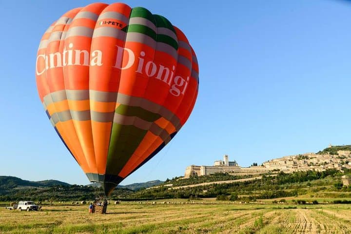 Taking off at Assisi