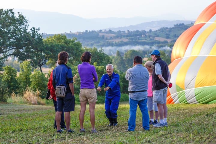 Passenger briefing and landing position with Captain Peter