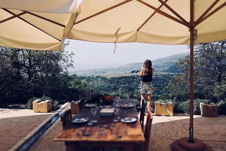 The view from

 the terrace