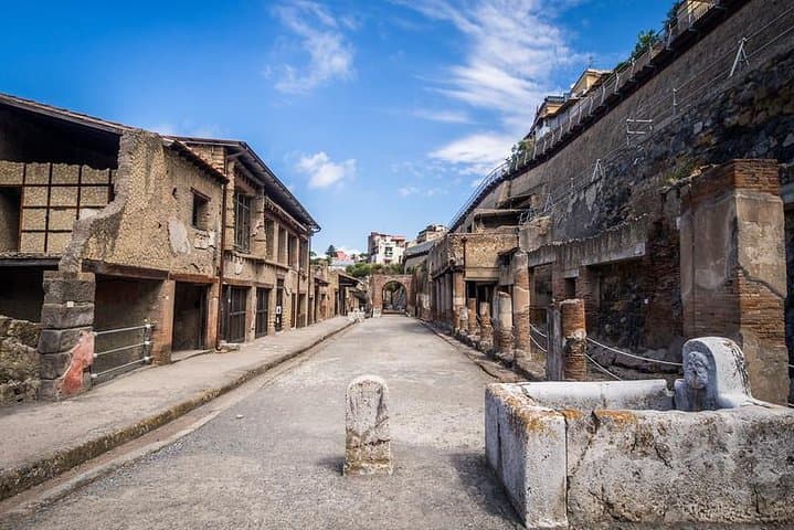 Private transfer from Naples to Sorrento with tour of Herculaneum Ruins