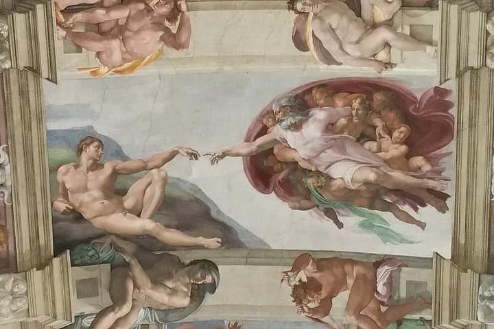 The creation of Adam Michelangelo (Sistine Chapel)