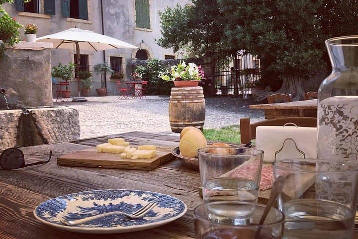 Olive Oil tasting in the terrace