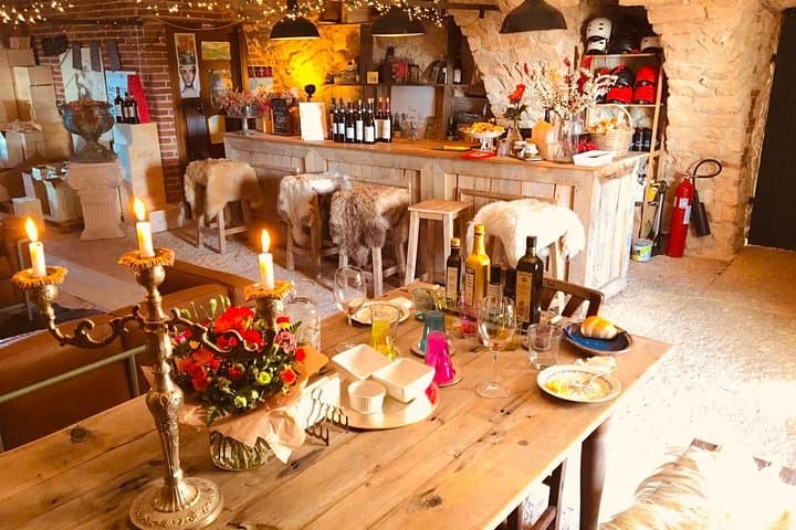 Tasting in the cellar