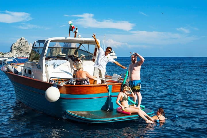 Small Group Capri Boat Tour from Sorrento with Swim Stops