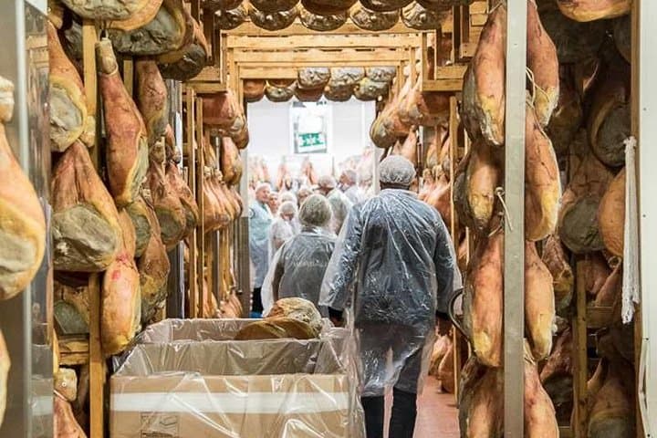 Inside the Parma ham factory