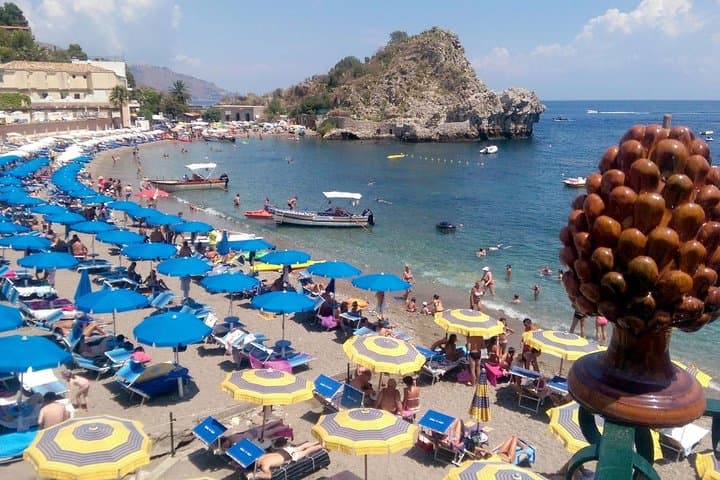Taormina beach area