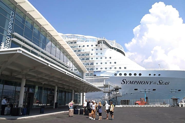 We pick you up just outside your cruise ship