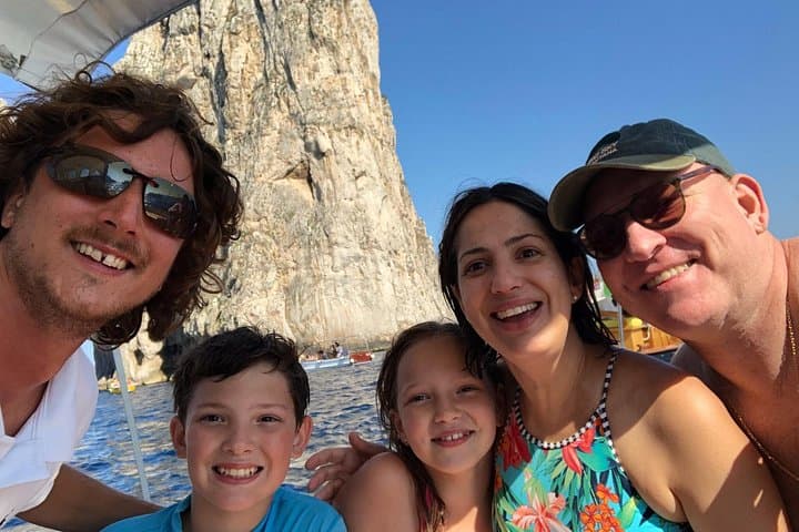 Private boat tour of the island of Capri