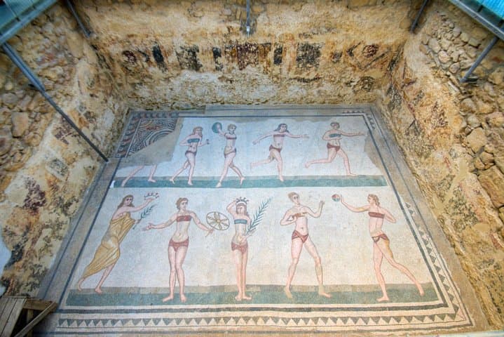 Private Villa Romana del Casale & Taormina Tour, from Palermo area & Cefalù