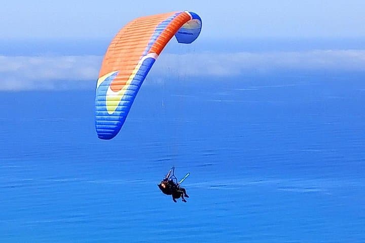 Tandem Paragliding Flight in Taormina