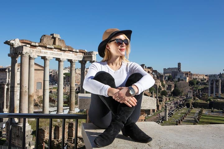 Enjoy amazing views of the Roman Forum