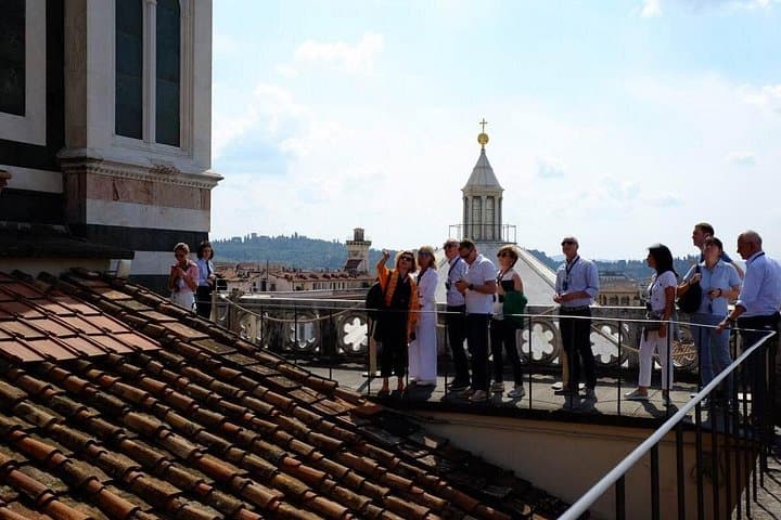 With the group up to the Duomo terrace