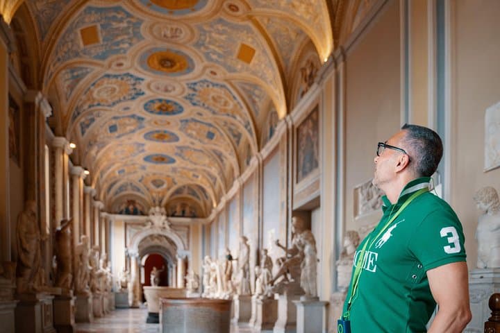 Explore empty corridors of the Vatican