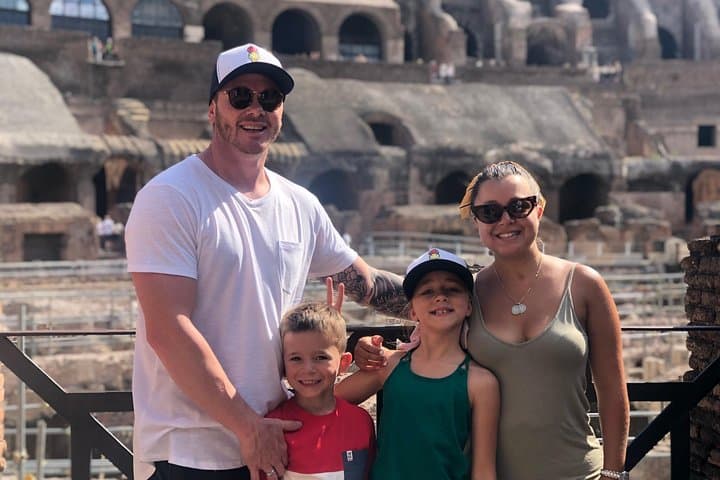 Great Family Portrait inside the Colosseum