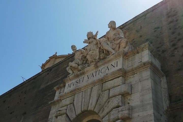 A morning sun approaching over vatican High wall