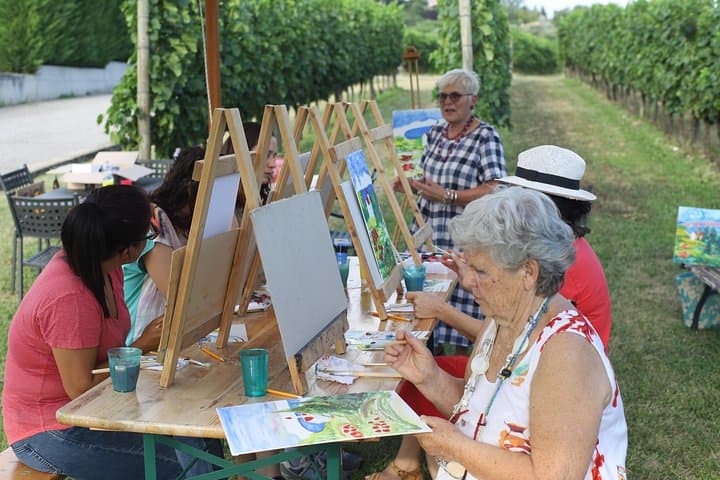 Art Experience with Food and Wine Tasting in Lazise