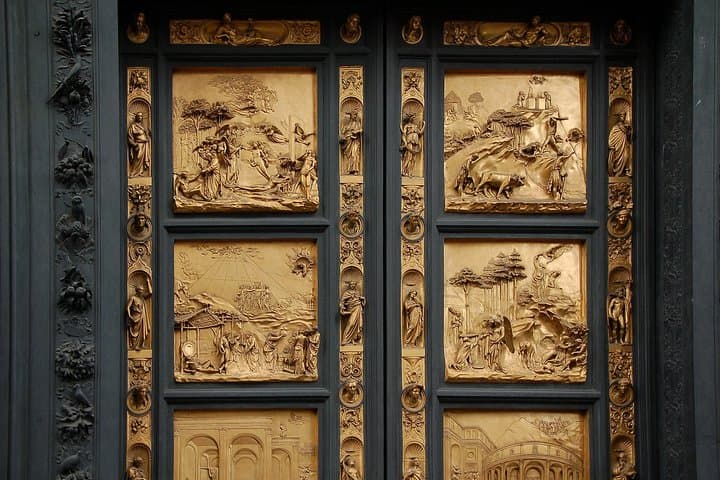 East doors, or Gates of Paradise, by Lorenzo Ghiberti