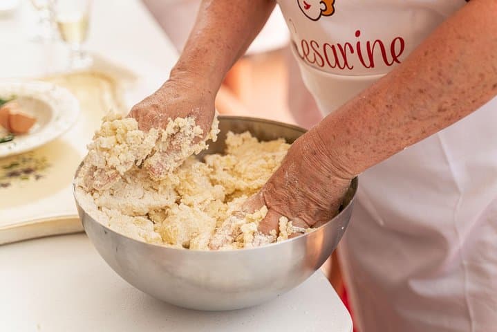 Mixing the dough