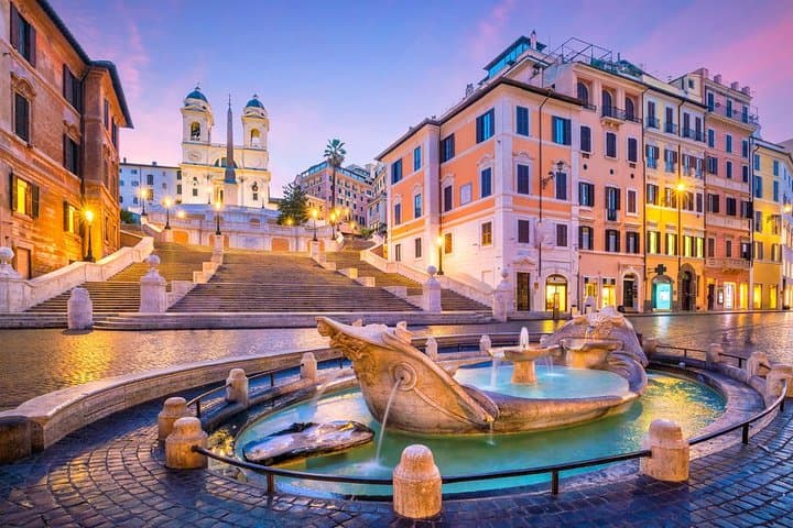 Evening Elegance: Romantic Rome by Night Private Tour with Driver