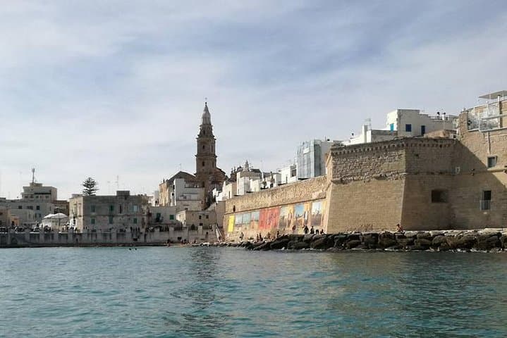 Porta Vecchia beach and sixteenth-century fortified walls