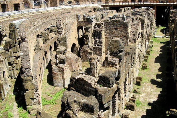 Underground corridors at the Colosseum