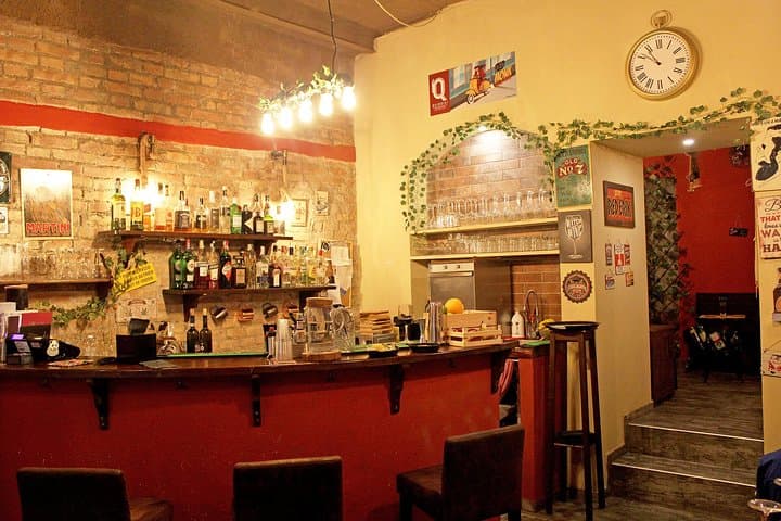 Main room with bar