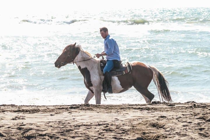 Rome: Horseback Riding on the Beach with aperitif