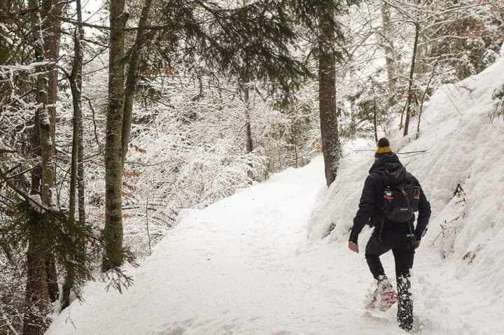 Snowshoe hike to the Three Peaks of Lavaredo