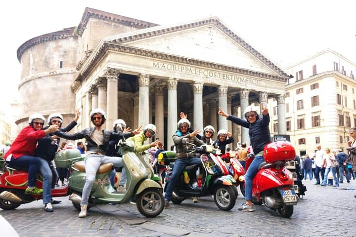 Rome Vespa Small Group Sightseeing Tour, 3 Hour Experience