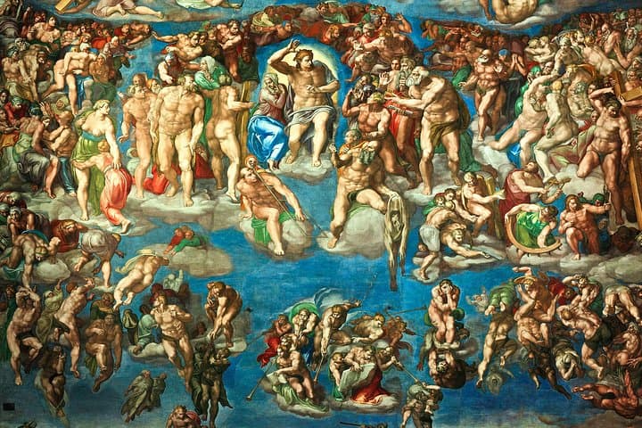 The Last Judgement in the Sistine Chapel