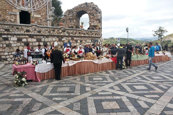 Taormina and Castelmola tour from Messina harbour