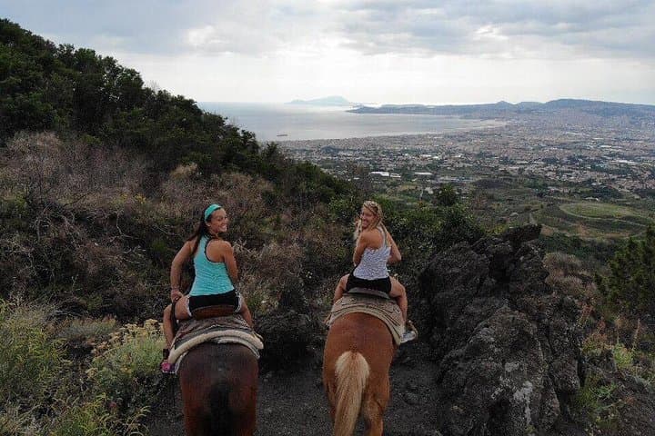 Mount Vesuvius Guided Horse Riding Tour with Sample Wine