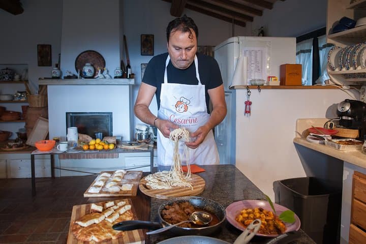Private pasta-making class at a Cesarina's home with tasting in Arezzo