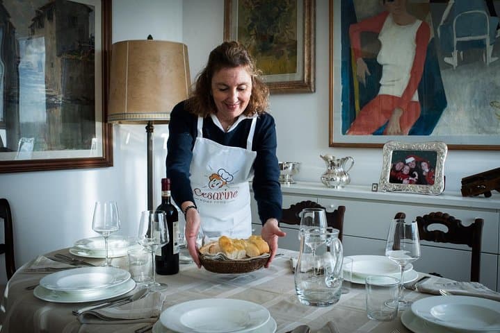 Typical Dining & Cooking Demo at Local's Home in Florence