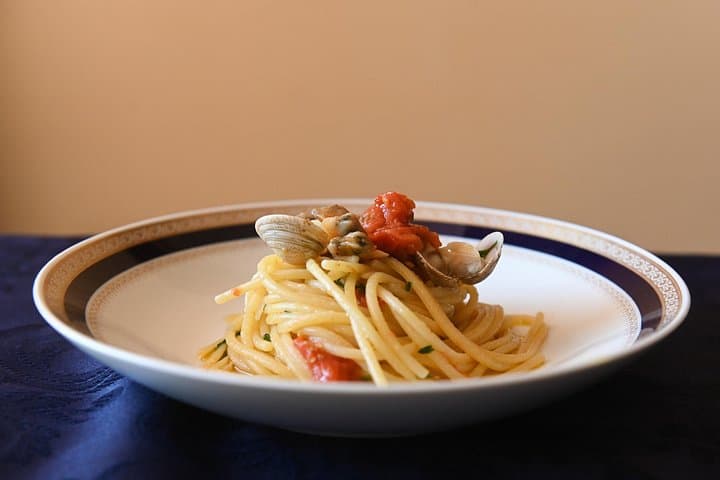 Typical Spaghetti with seafood
