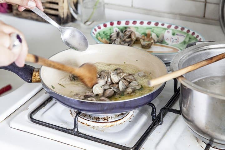 Preparing the sauce for the Pasta