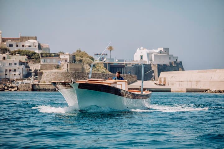 Boat tour of the island of Ischia with a typical Ischia 10-metre launch full day