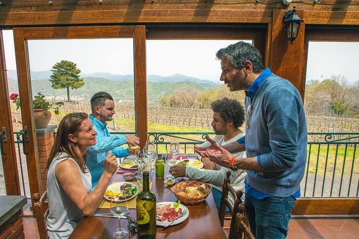 Food and wine at Etna winery