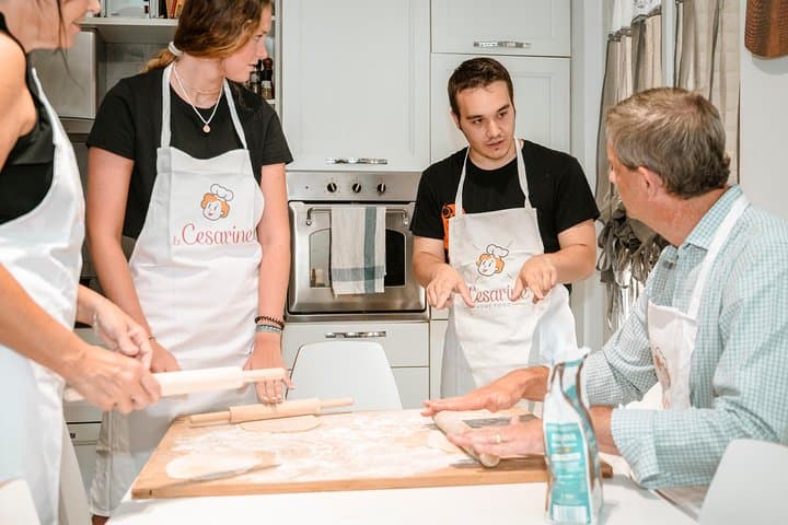 Enjoyoing the cooking class
