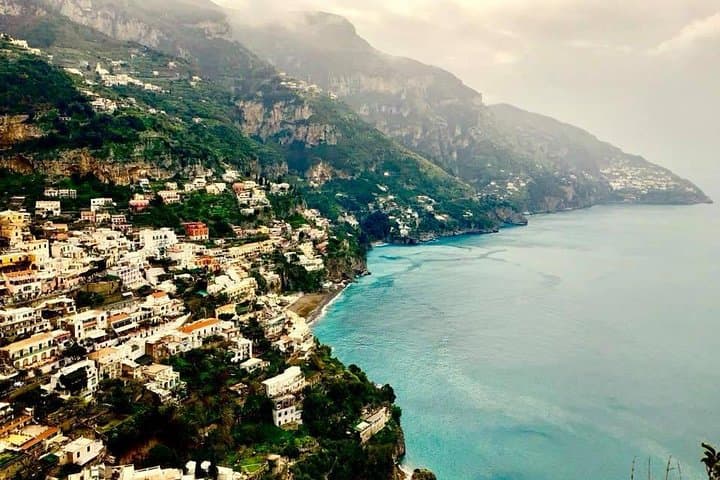 Sunset on the Amalfi Drive: out of crowding and no traffic