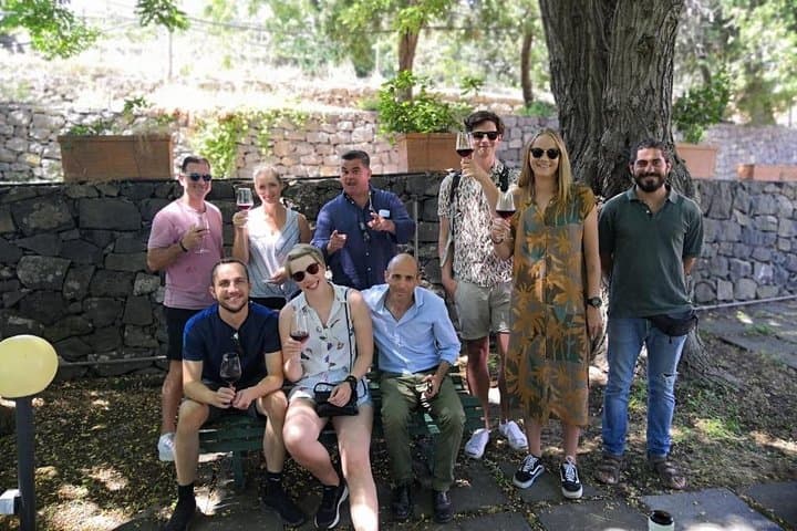 Food and wine at Etna winery