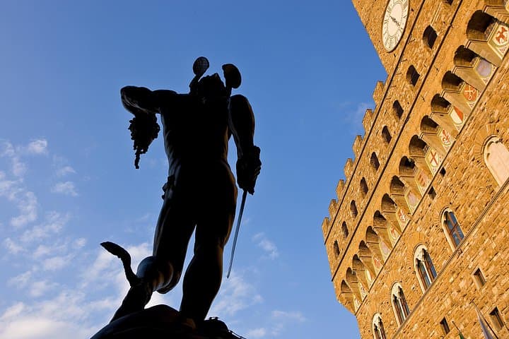 Palazzo Vecchio - view from Perseus with the head of Medusa