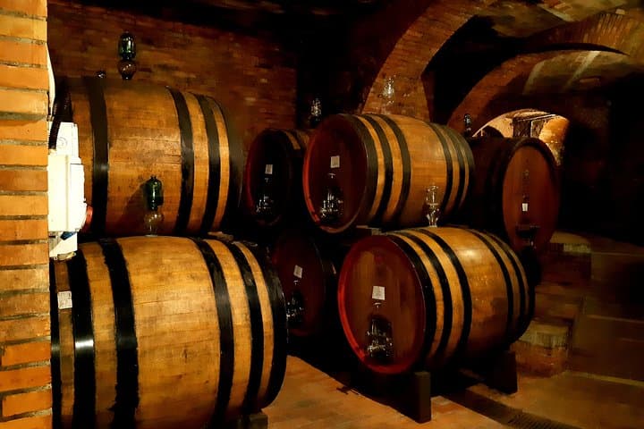 Oak Barrels 
(Original photo of our tour)